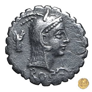 412/1 - denario L. Roscius Fabatus 64 BC (Roma)