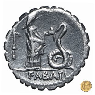 412/1 - denario L. Roscius Fabatus 64 BC (Roma)