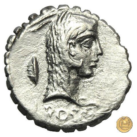 412/1 - denario L. Roscius Fabatus 64 BC (Roma)