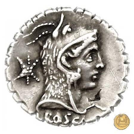 412/1 - denario L. Roscius Fabatus 64 BC (Roma)