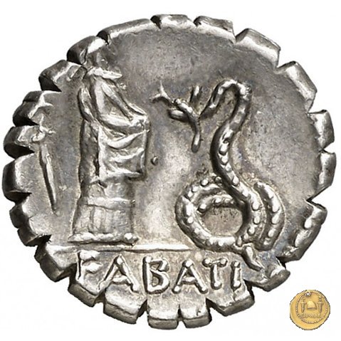 412/1 - denario L. Roscius Fabatus 64 BC (Roma)