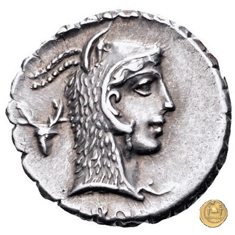 412/1 - denario L. Roscius Fabatus 64 BC (Roma)