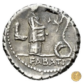 412/1 - denario L. Roscius Fabatus 64 BC (Roma)