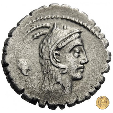 412/1 - denario L. Roscius Fabatus 64 BC (Roma)