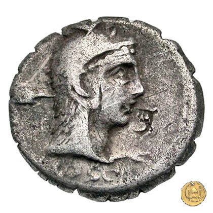 412/1 - denario L. Roscius Fabatus 64 BC (Roma)