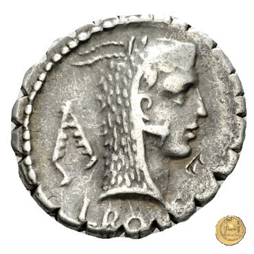 412/1 - denario L. Roscius Fabatus 64 BC (Roma)