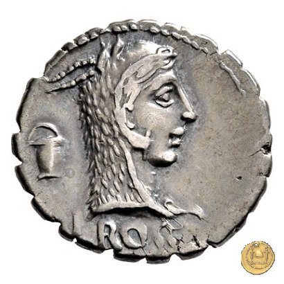 412/1 - denario L. Roscius Fabatus 64 BC (Roma)