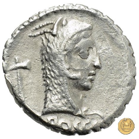 412/1 - denario L. Roscius Fabatus 64 BC (Roma)