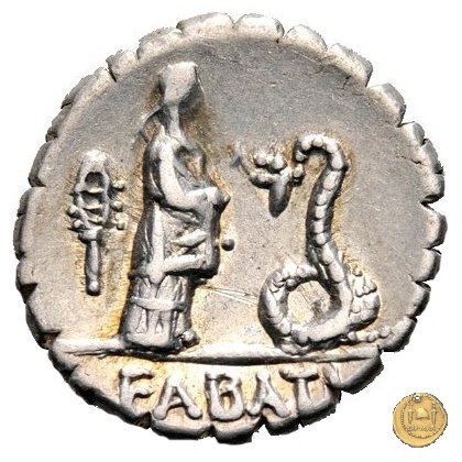 412/1 - denario L. Roscius Fabatus 64 BC (Roma)