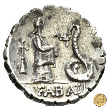 412/1 - denario L. Roscius Fabatus 64 BC (Roma)