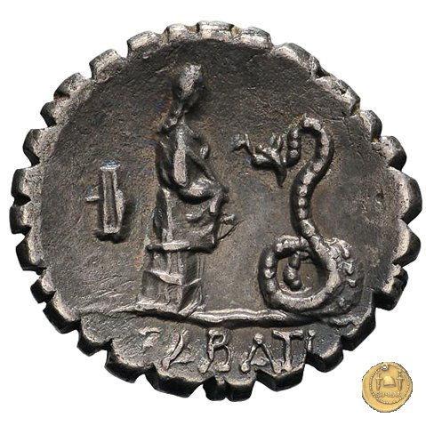 412/1 - denario L. Roscius Fabatus 64 BC (Roma)