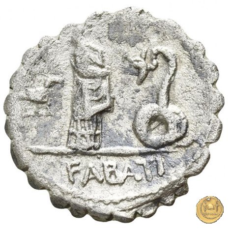 412/1 - denario L. Roscius Fabatus 64 BC (Roma)