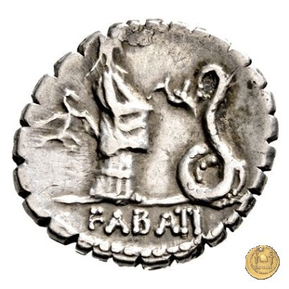 412/1 - denario L. Roscius Fabatus 64 BC (Roma)