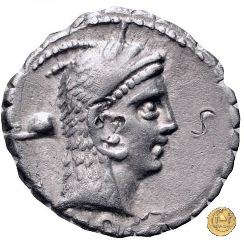 412/1 - denario L. Roscius Fabatus 64 BC (Roma)