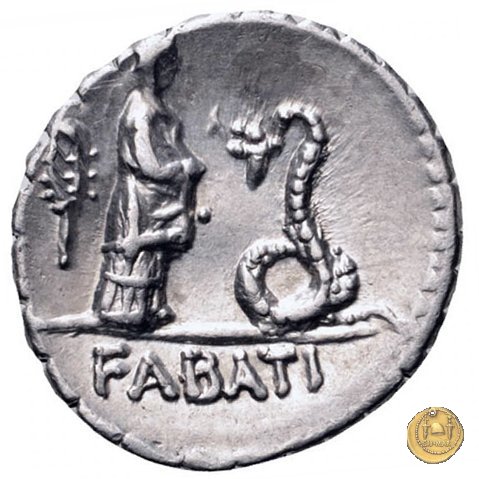 412/1 - denario L. Roscius Fabatus 64 BC (Roma)