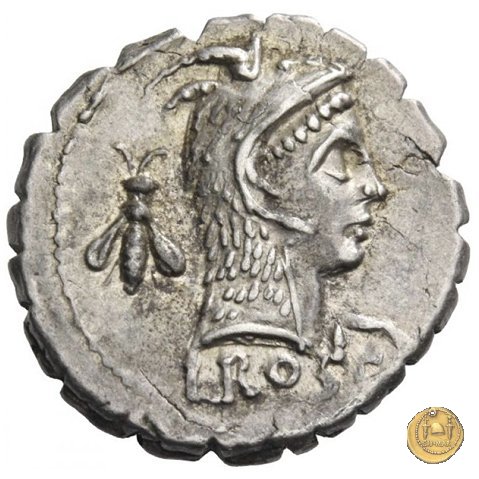 412/1 - denario L. Roscius Fabatus 64 BC (Roma)