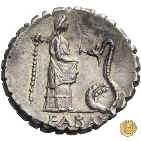 412/1 - denario L. Roscius Fabatus 64 BC (Roma)