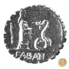 412/1 - denario L. Roscius Fabatus 64 BC (Roma)