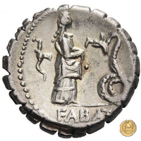 412/1 - denario L. Roscius Fabatus 64 BC (Roma)