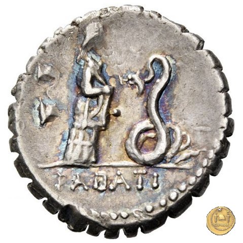 412/1 - denario L. Roscius Fabatus 64 BC (Roma)
