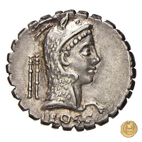 412/1 - denario L. Roscius Fabatus 64 BC (Roma)