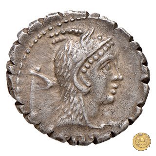 412/1 - denario L. Roscius Fabatus 64 BC (Roma)