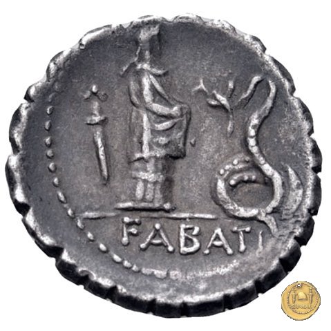 412/1 - denario L. Roscius Fabatus 64 BC (Roma)