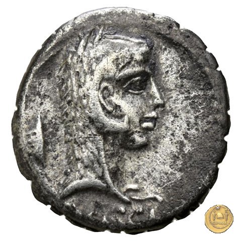 412/1 - denario L. Roscius Fabatus 64 BC (Roma)