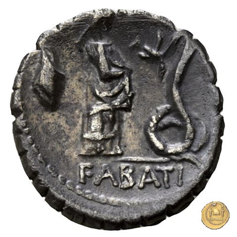 412/1 - denario L. Roscius Fabatus 64 BC (Roma)