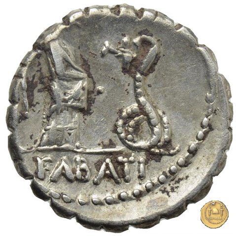 412/1 - denario L. Roscius Fabatus 64 BC (Roma)