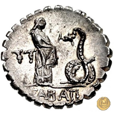 412/1 - denario L. Roscius Fabatus 64 BC (Roma)