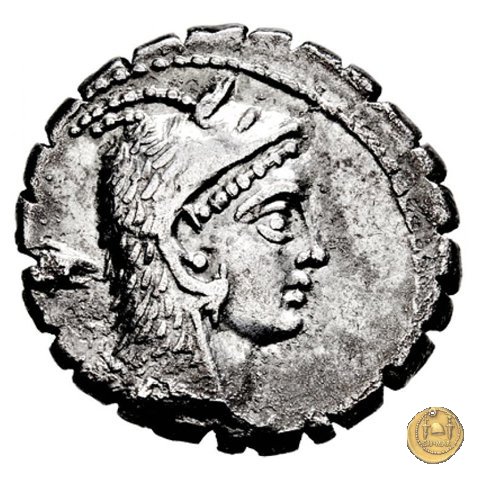 412/1 - denario L. Roscius Fabatus 64 BC (Roma)