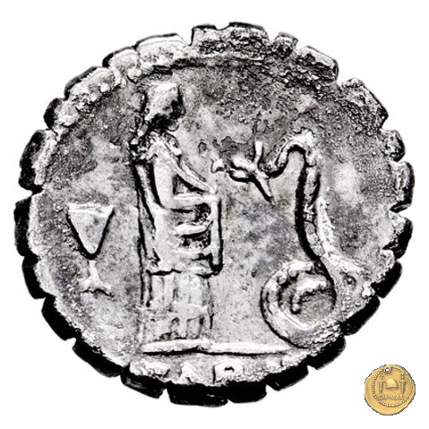 412/1 - denario L. Roscius Fabatus 64 BC (Roma)