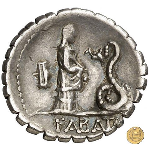 412/1 - denario L. Roscius Fabatus 64 BC (Roma)