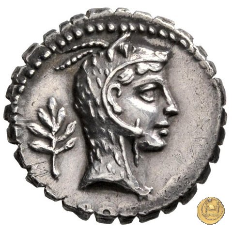 412/1 - denario L. Roscius Fabatus 64 BC (Roma)
