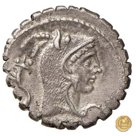412/1 - denario L. Roscius Fabatus 64 BC (Roma)