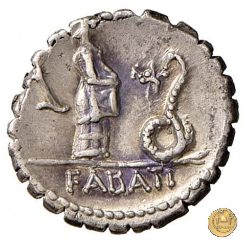 412/1 - denario L. Roscius Fabatus 64 BC (Roma)