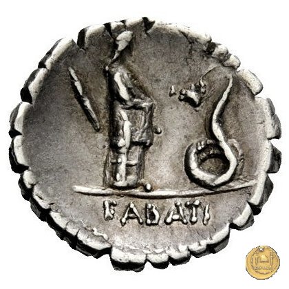 412/1 - denario L. Roscius Fabatus 64 BC (Roma)