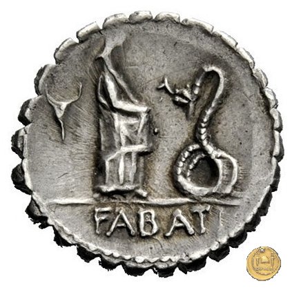 412/1 - denario L. Roscius Fabatus 64 BC (Roma)