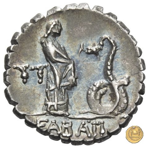 412/1 - denario L. Roscius Fabatus 64 a.C. (Roma)