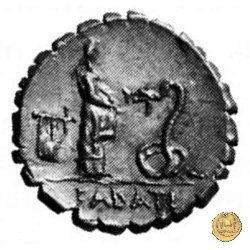 412/1 - denario L. Roscius Fabatus 64 BC (Roma)