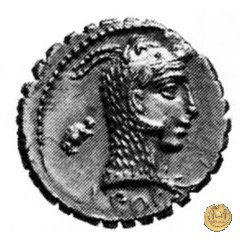 412/1 - denario L. Roscius Fabatus 64 a.C. (Roma)