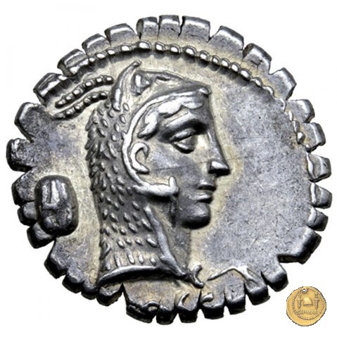 412/1 - denario L. Roscius Fabatus 64 a.C. (Roma)