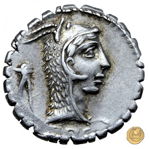 412/1 - denario L. Roscius Fabatus 64 BC (Roma)