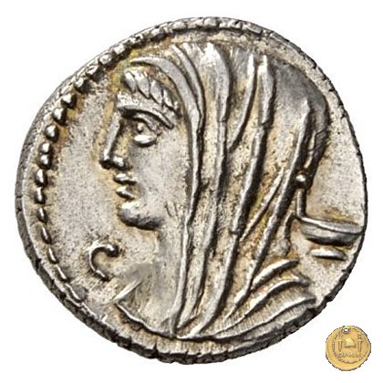 413/1 - denario L. Cassius Longinus 63 BC (Roma)