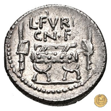 414/1 - denario L. Furius Cn.f. Brocchus 63 BC (Roma)