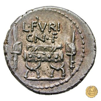 414/1 - denario L. Furius Cn.f. Brocchus 63 BC (Roma)