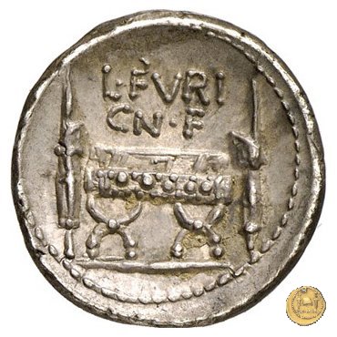 414/1 - denario L. Furius Cn.f. Brocchus 63 BC (Roma)