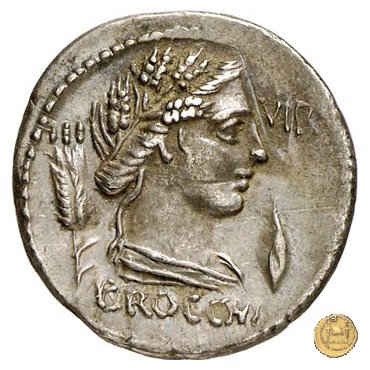 414/1 - denario L. Furius Cn.f. Brocchus 63 BC (Roma)