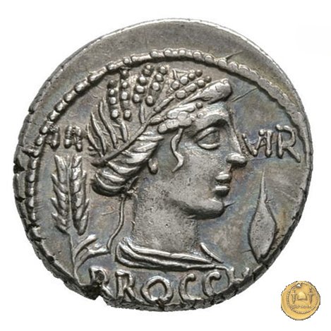 414/1 - denario L. Furius Cn.f. Brocchus 63 BC (Roma)